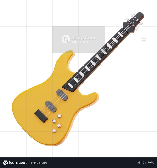 BASS GUITAR  3D Icon