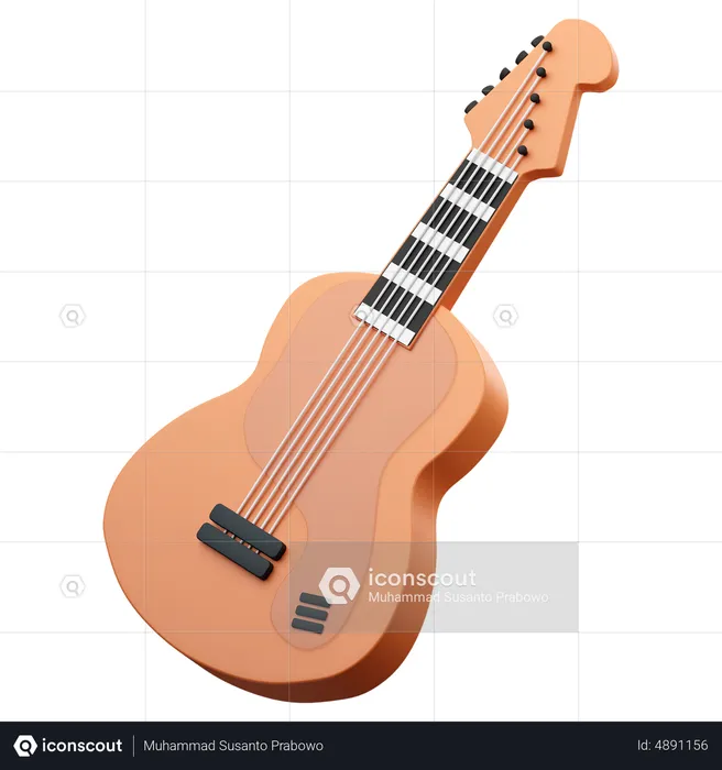 Bass guitar  3D Icon