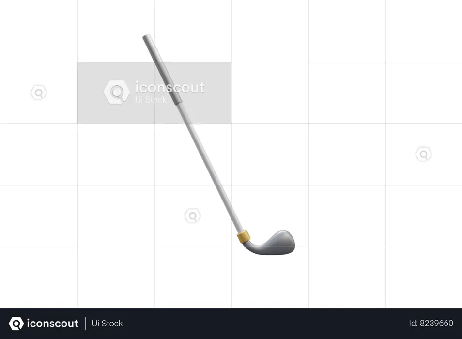 Taco de golfe  3D Icon
