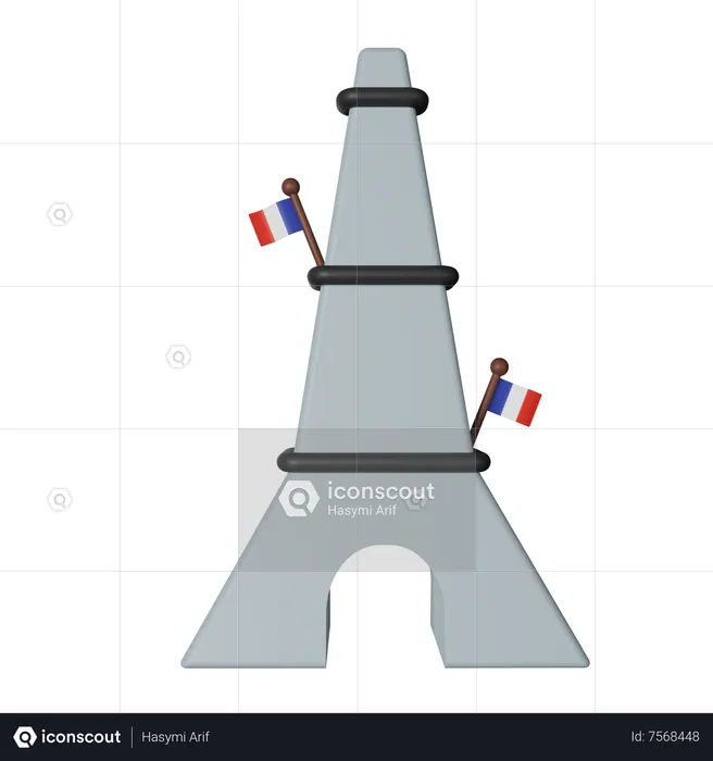 Bastille Day  3D Icon
