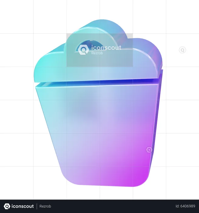 Basura  3D Icon