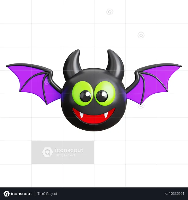 Bat  3D Icon