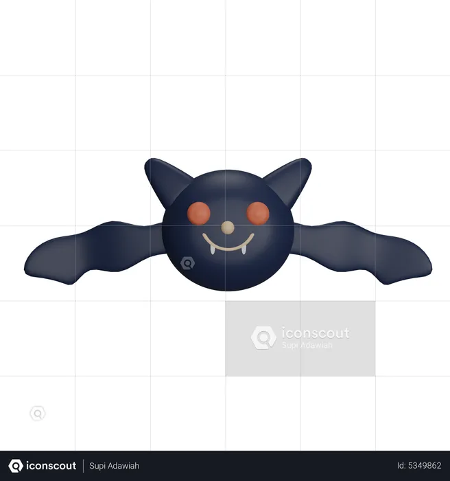 Bat  3D Icon