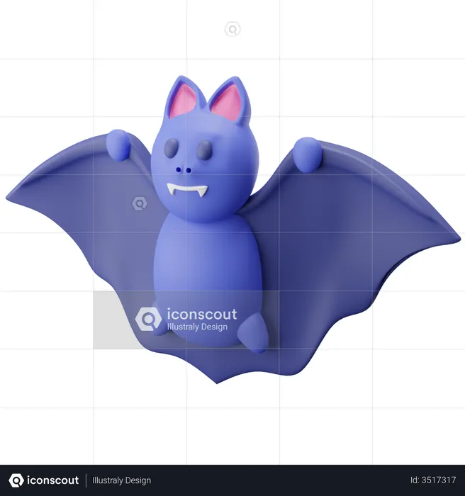 Bat  3D Icon