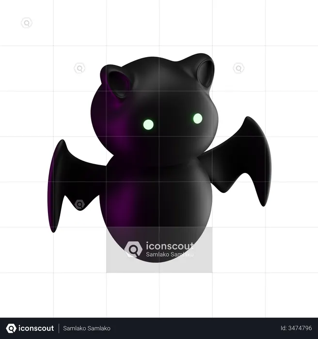 Bat  3D Illustration
