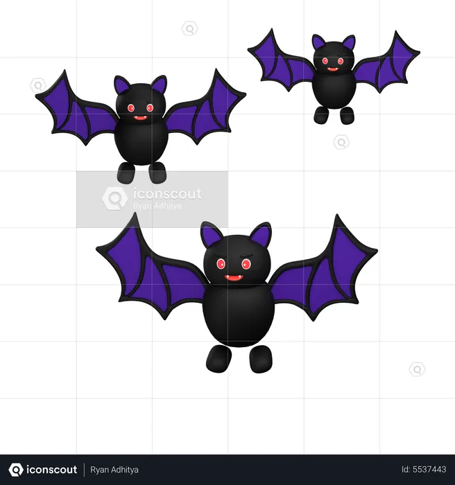 Bat Eyes Halloween D  3D Icon