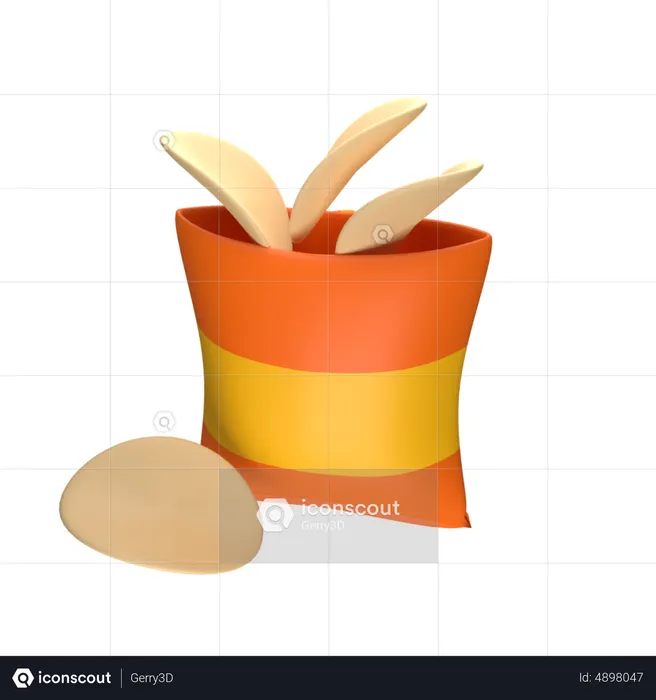 Batata frita  3D Icon