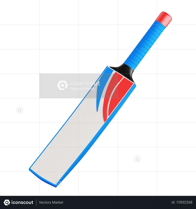 Bate de cricket  3D Icon