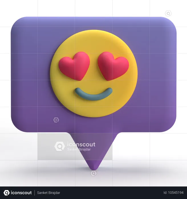 Amor bate-papo  3D Icon