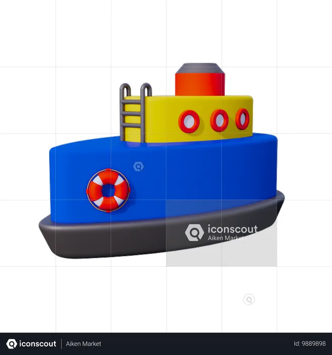 Bateau  3D Icon