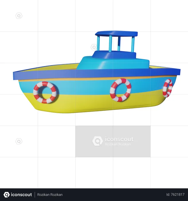 Bateau  3D Icon