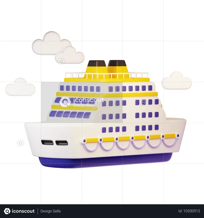 Bateau de croisière  3D Icon