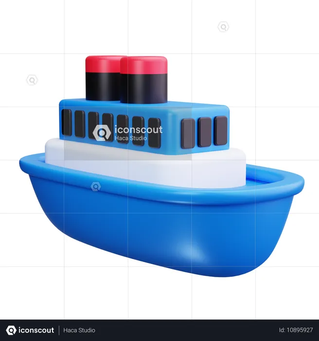 Bateau de croisière  3D Icon