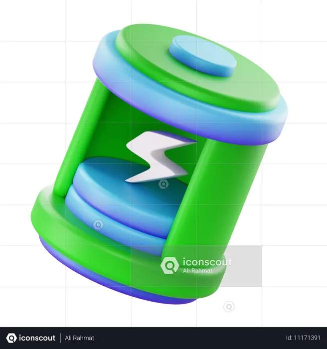 Bateria  3D Icon