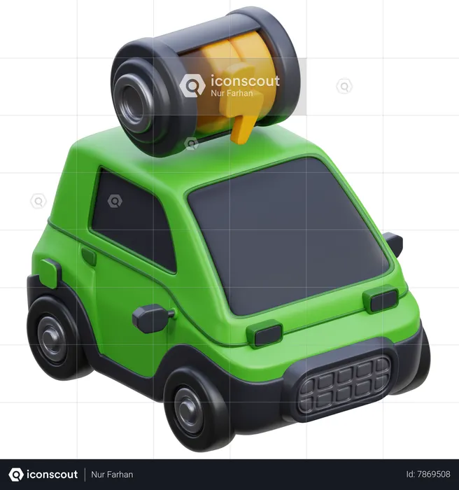 Bateria de coche electrico mediana  3D Icon