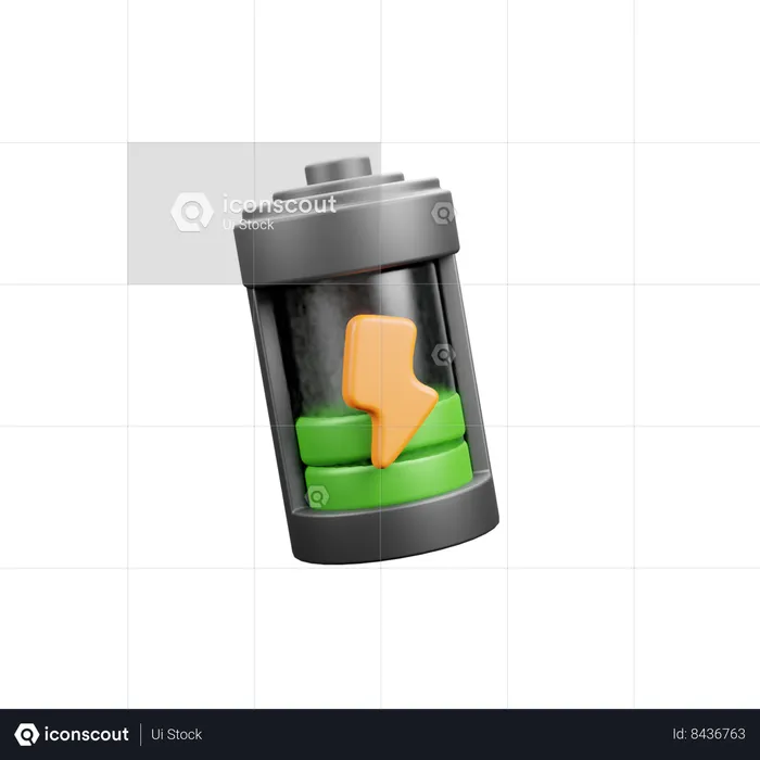 Bateria Fraca  3D Icon