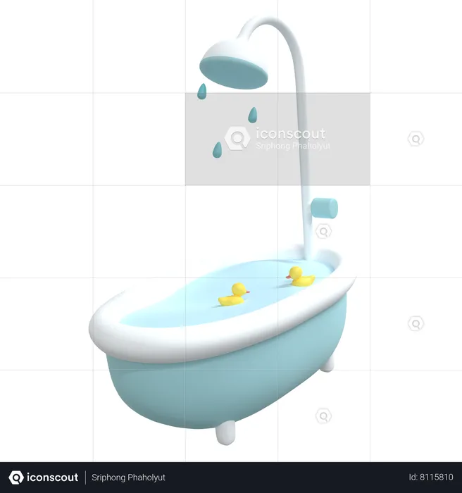 Bath Tube  3D Icon