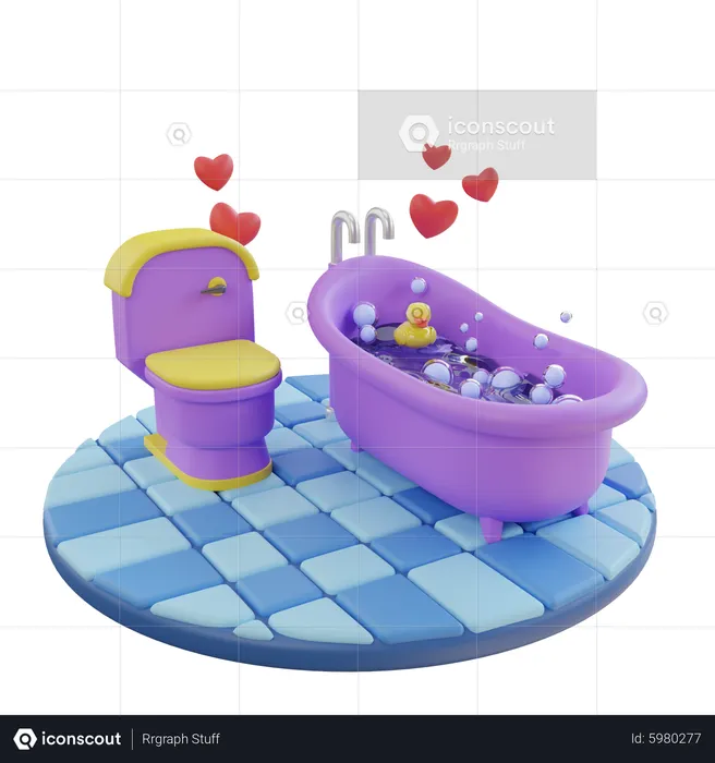 Bathroom  3D Illustration