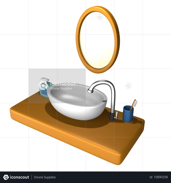 Bathroom Essentials  3D Icon