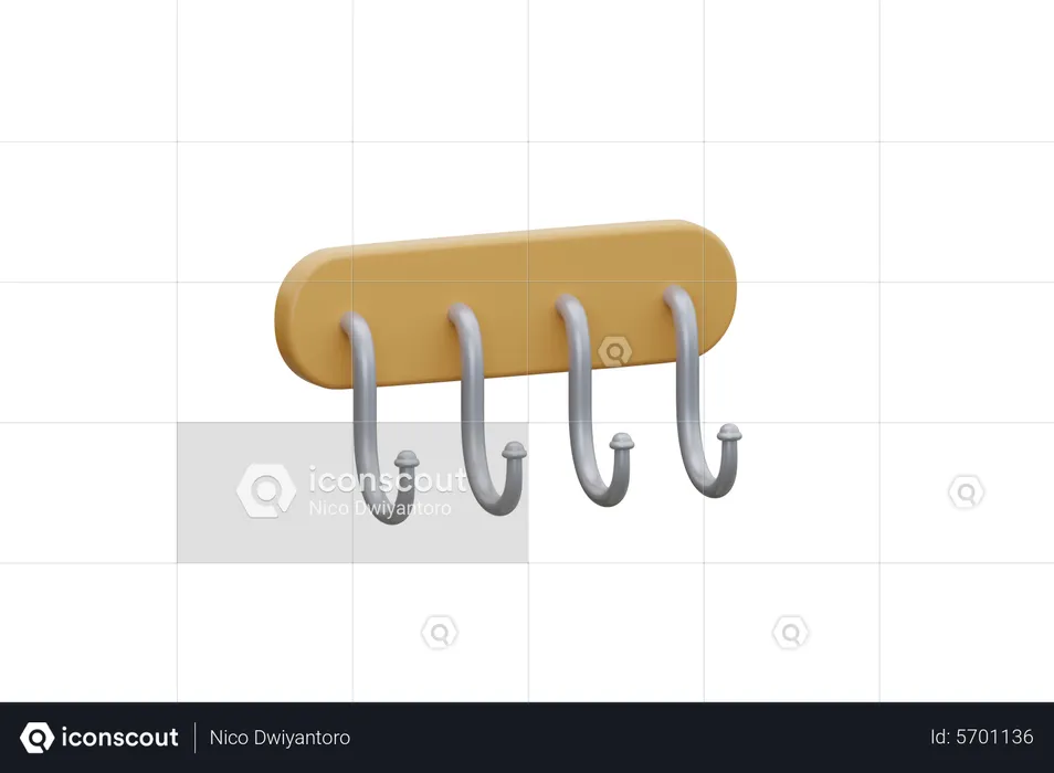 Bathroom Hanger  3D Icon