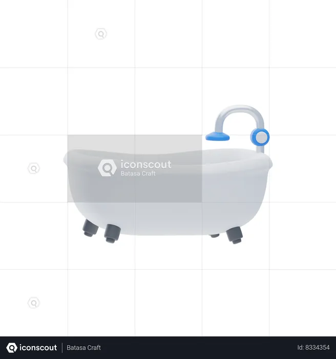 Bathtub  3D Icon