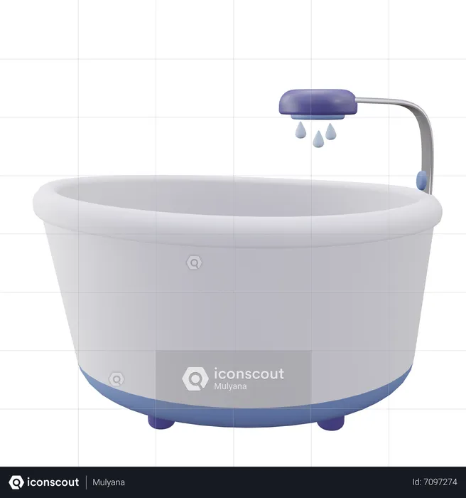 Bathtub  3D Icon