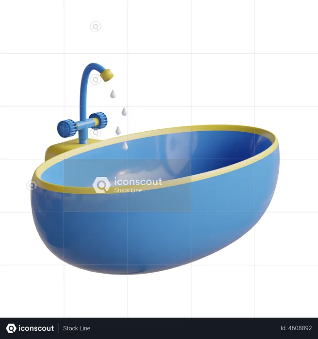 Bathtub  3D Illustration