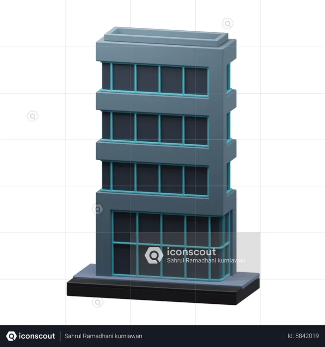 Bâtiment  3D Icon