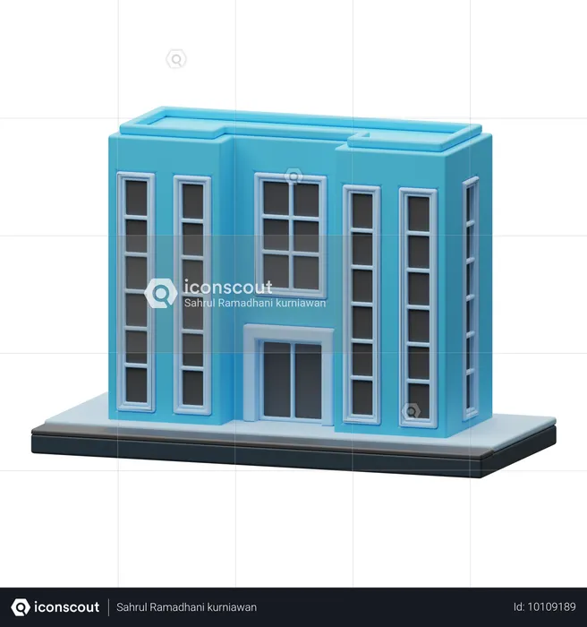 Bâtiment d'entreprise  3D Icon