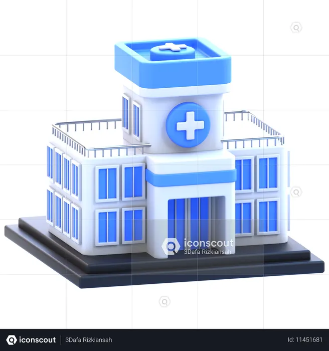 Bâtiment de l'hôpital  3D Icon