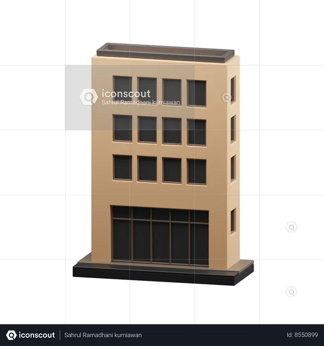 Bâtiment de l'entreprise  3D Icon