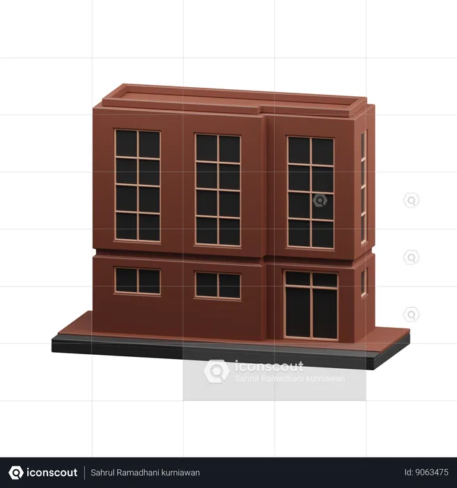 Bâtiment d'entreprise  3D Icon