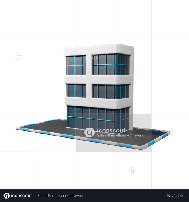 Bâtiment de l'entreprise  3D Icon