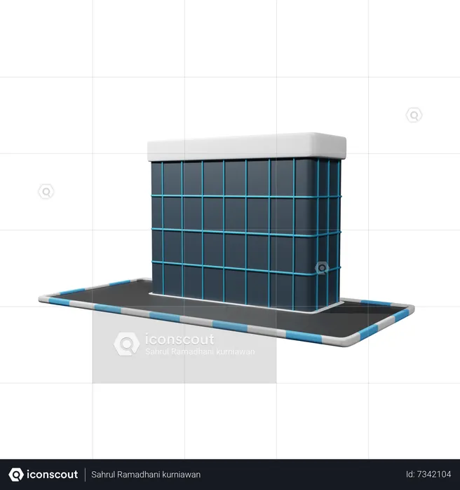 Bâtiment du centre commercial  3D Icon