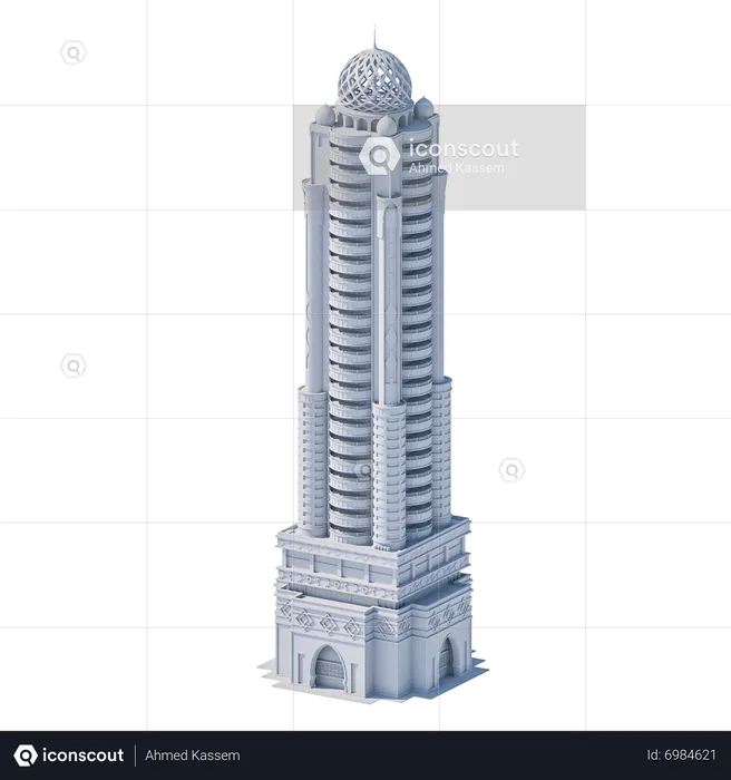 Bâtiment Emaar - Dubaï  3D Icon