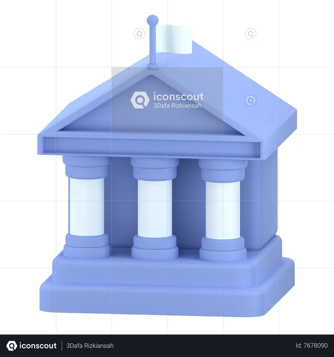 Bâtiment gouvernemental  3D Icon