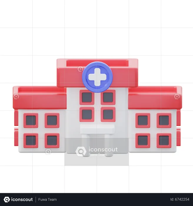 Bâtiment de l'hôpital  3D Icon