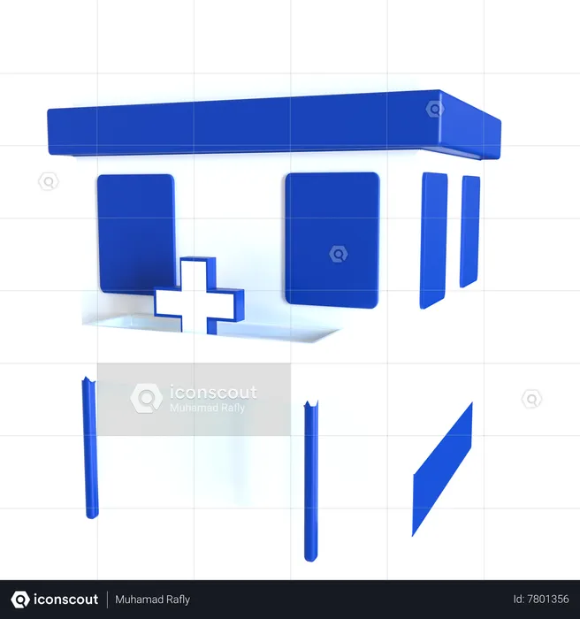 Bâtiment de l'hôpital  3D Icon