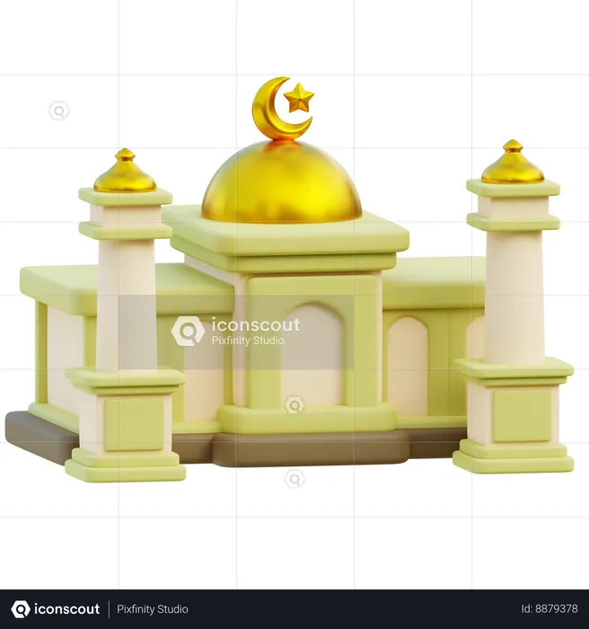 Bâtiment de la mosquée  3D Icon