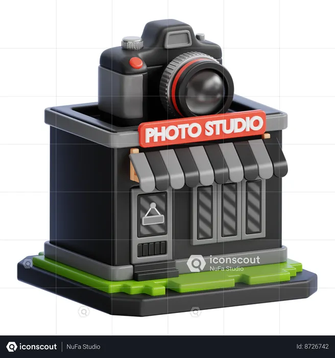 Bâtiment d'un studio de photographie  3D Icon