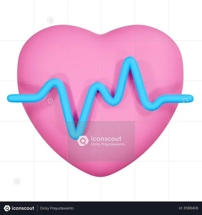 Batimento cardiaco  3D Icon