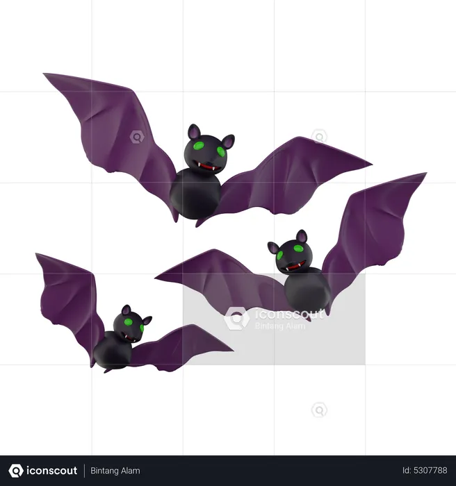 Bats  3D Icon