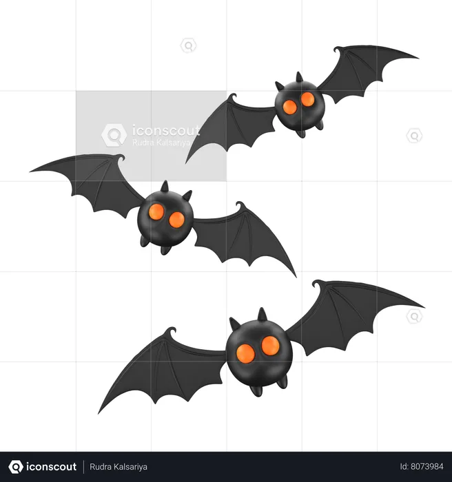 Bats  3D Icon