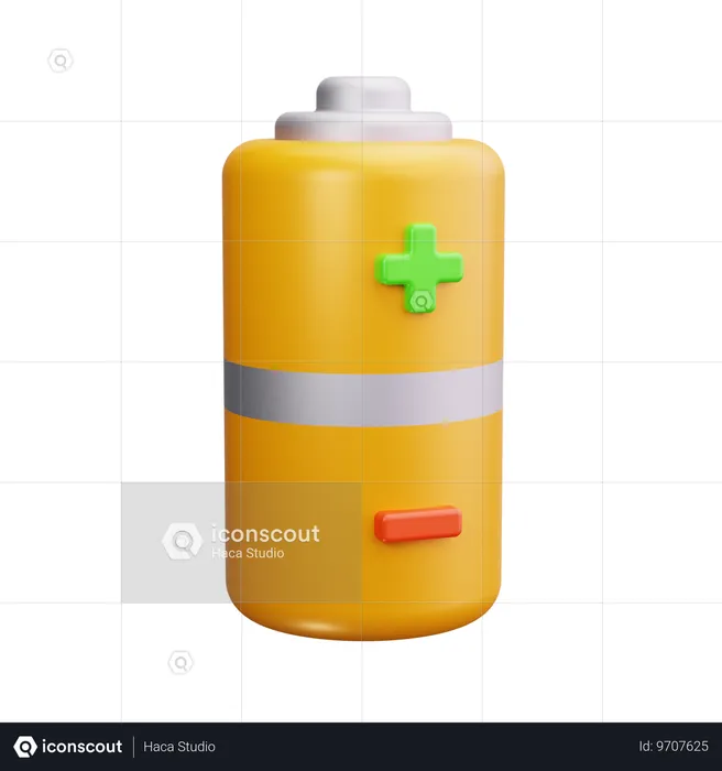 Batterie  3D Icon