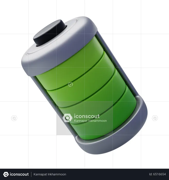 Batterie écologique  3D Icon