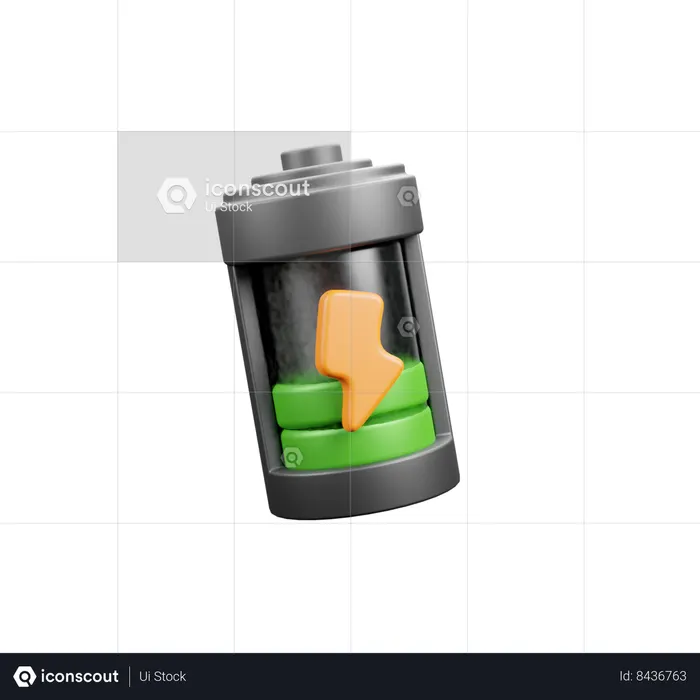 Batterie faible  3D Icon