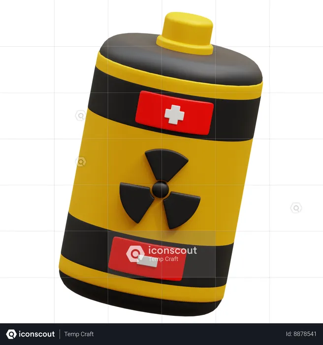 Batterie nucléaire  3D Icon