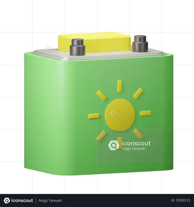 Batterie solaire  3D Icon