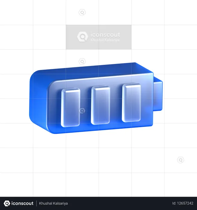 Battery  3D Icon