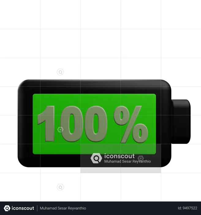 Battery  3D Icon